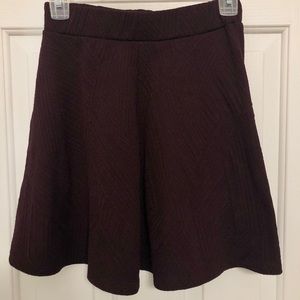 Textured Maroon Skirt